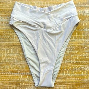 NWOT Aerie High Waisted / High Cut Cheeky Bathing suit bottom / Bikini